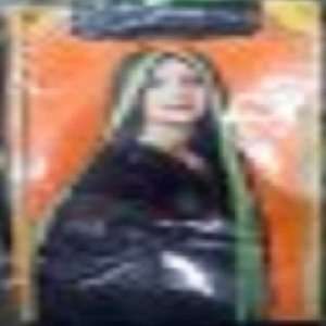  30 in. Green/Black Witch Wig Toys & Games