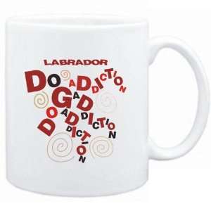    Mug White  Labrador DOG ADDICTION  Dogs