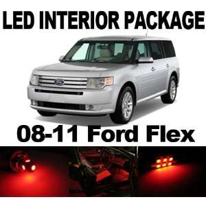 Ford Flex 2008 2011 RED 8 x SMD LED Interior Bulb Package Combo Deal