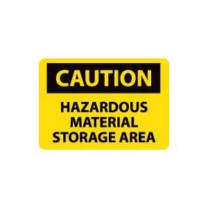   CAUTION Hazardous Material Storage Area Safety Sign