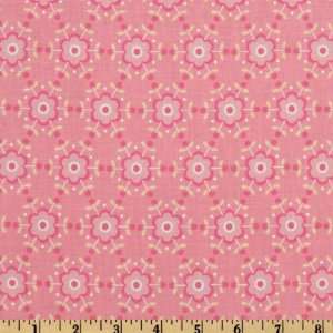   Wide Folk Heart Flower Pink Fabric By The Yard Arts, Crafts & Sewing