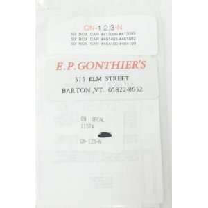 E.P. Gonthiers 11574 CN 50 Box Car Decals Automotive