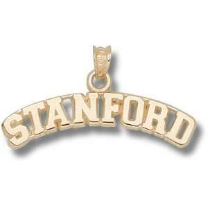  Stanford Cardinal 10K Gold Arched STANFORD Pendant 