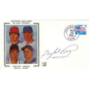   Perry Autographed / Signed Dearborn Card Show 300 Game Winners Cache