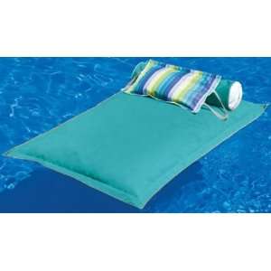  Pillowtop Pool Float, 68Hx44W, ARUBA BLUE Patio, Lawn 