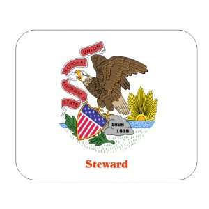  US State Flag   Steward, Illinois (IL) Mouse Pad 