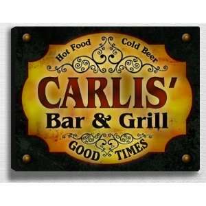  Carliss Bar & Grill 14 x 11 Collectible Stretched 