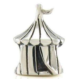  Ohm Sterling Silver Circus Carnival Tent Bead Charm Ohm Jewelry