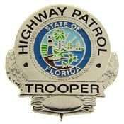 FLORIDA HIGHWAY PATROL TROOPER POLICE LAPEL BADGE PIN  