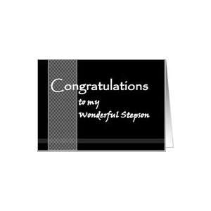  STEPSON   Wedding Congratulations Card Health & Personal 