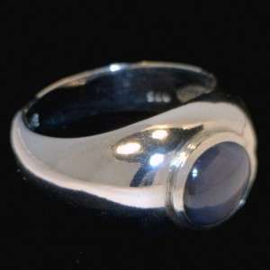   Star Sapphire in solid Sterling Silver in a classic comfort design