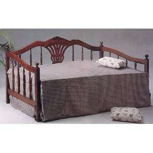   Hand Carved Dark Oak Finish Wood Daybed/Day Bed Furniture & Decor