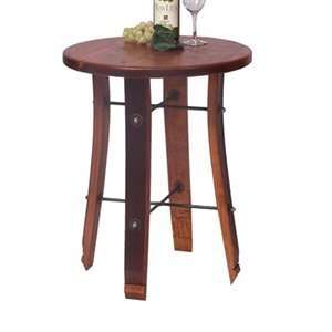    2 Day Designs 4064 009 Round Stave End Table