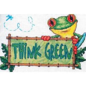 Think Green kit (cross stitch) Arts, Crafts & Sewing