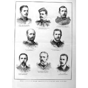   1885 OFFICERS SOUDAN WAR DARLEY HERBERT PIGOTT CAMERON