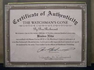BEN RICHMOND THE WATCHMANS GONE MASTER CANVAS AP 25  