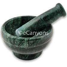Mortar and Pestle  5 Green Marble Mortar and Pestle  