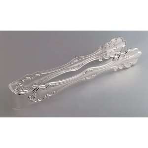  ICE TONGS, SILVER PLATED.