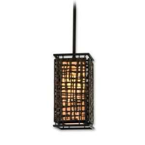   Bronze Energy Star Mini Pendant with Textured Pearl Diffuser 105 41 F