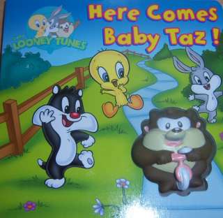 New Looney Tunes Squeeky Book, Tweety, Taz, Bugs Bunny, Baby Shower 