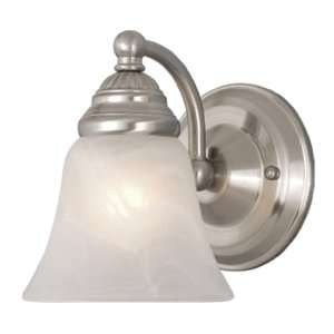   Nickel Standford Single Light Down Lighting Wall Sconce from the S