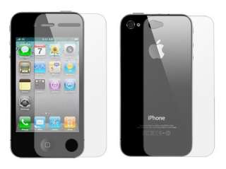 Premium Clear Bumper Case w/ Black Trim for iPhone 4 4G  
