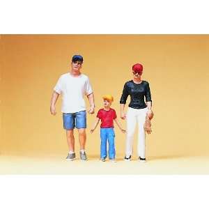  YOUNG FAMILY   PREISER G SCALE MODEL TRAIN FIGURES 45106 