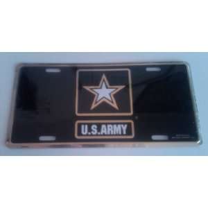  License Plate   U. S. ARMY 