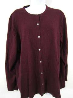 LIZ BAKER Cardigan Sweater 3X Acrylic/Cotton S114  