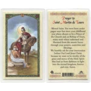  Prayer to St. Martin of Tours Holy Card (HC9 073E)   Pack 