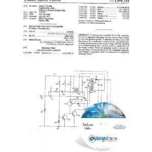    NEW Patent CD for REGULATED VOLTAGE CONVERTER 