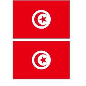 Tunisia Tunisian Flag Stickers Decal Bumper Window Laptop Phone Auto 