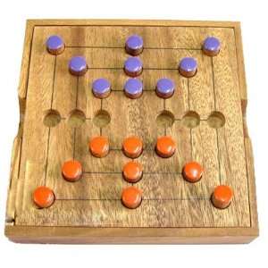  Nine Mens Morris or Mills   Wooden Peg Game Toys & Games