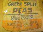 VTG Inland Empire Spokane WA Burlap Bag Green Split Pea  