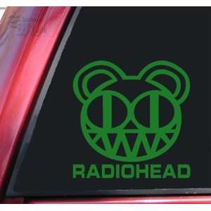  RADIOHEAD Vinyl Decal Sticker   Green Automotive