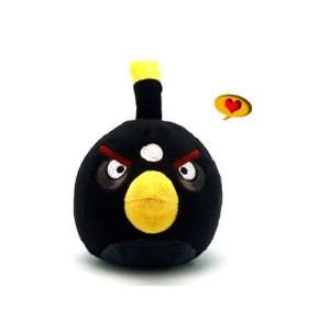  Angry Birds 5 Plush Black Bird with Sound Toys & Games