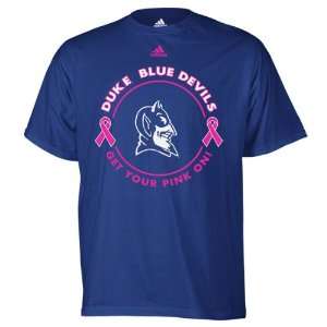  Duke Blue Devils adidas Royal Breast Cancer Awareness Live 