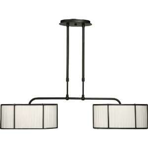   Black Baton Rouge 2 Light Chandelier from the Baton Rouge Collection