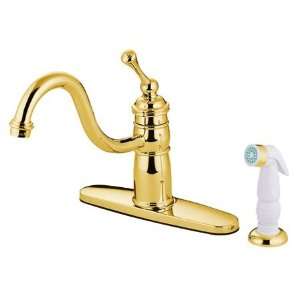   Kitchen Faucet with Buckingham Lever Handle & Spra