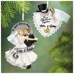  Personalized Wedding Couple Ornament 