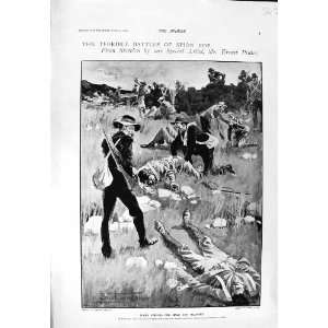  1900 SPION KOP BOERS SOLDIERS WAR NATAL POLICE PRINT