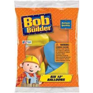  Bob the Builder 12 Assorted Color Balloons   Package of 6 
