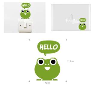 for home diy decals cat frog rabbit bear dog duck and pig
