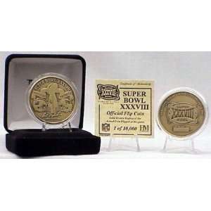 Super Bowl XXXVIII Bronze Flip Coin 
