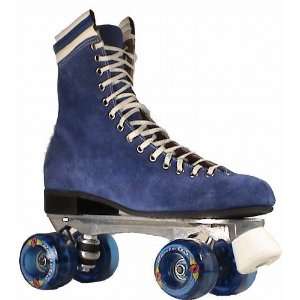  Oberhamer 510 blue suede vintage roller skates   Size 13 