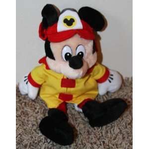   Disney Fireman Mickey Mouse 10 Plush Bean Bag Doll Mint Toys & Games