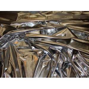  Silver Metallic Spandex Lycra Fabric Per Yard Arts 