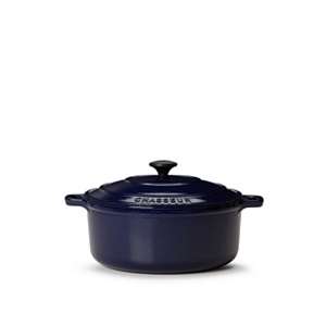  Chasseur 5.5 Qt. Round Casserole with Lid, Navy Kitchen 