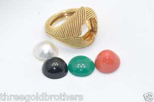 David Webb interchangeable stones 18k Ring  