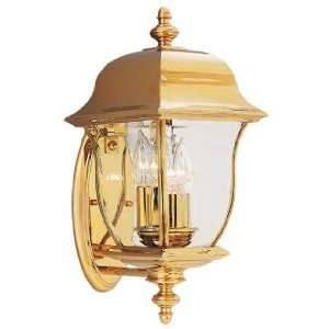  Gladiator Collection Brass 17 1/2 High Outdoor Wall Light 